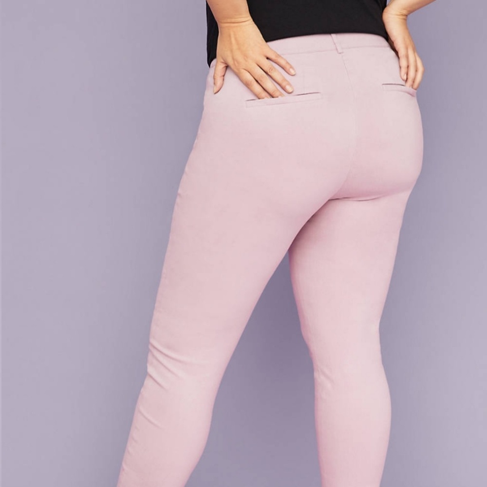 NWT Lane Bryant Aliie Stretch Ankle Pant Pearl Hem - Picture 3 of 4